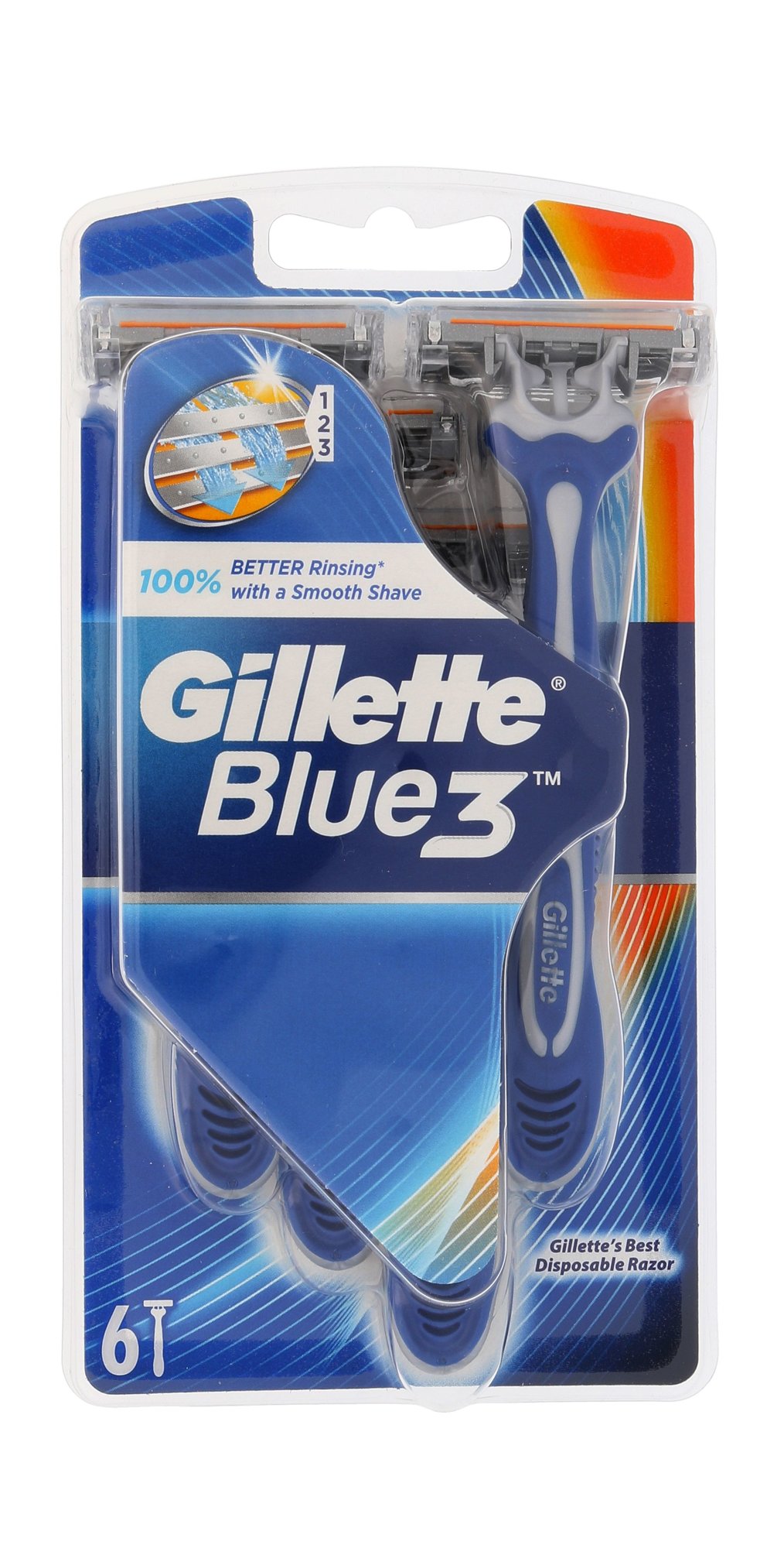 Gillette Blue3 6vnt skustuvas (Pažeista pakuotė)