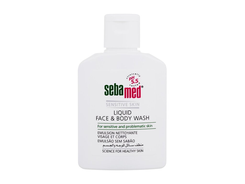 SebaMed Sensitive Skin Face & Body Wash 50ml skystas muilas