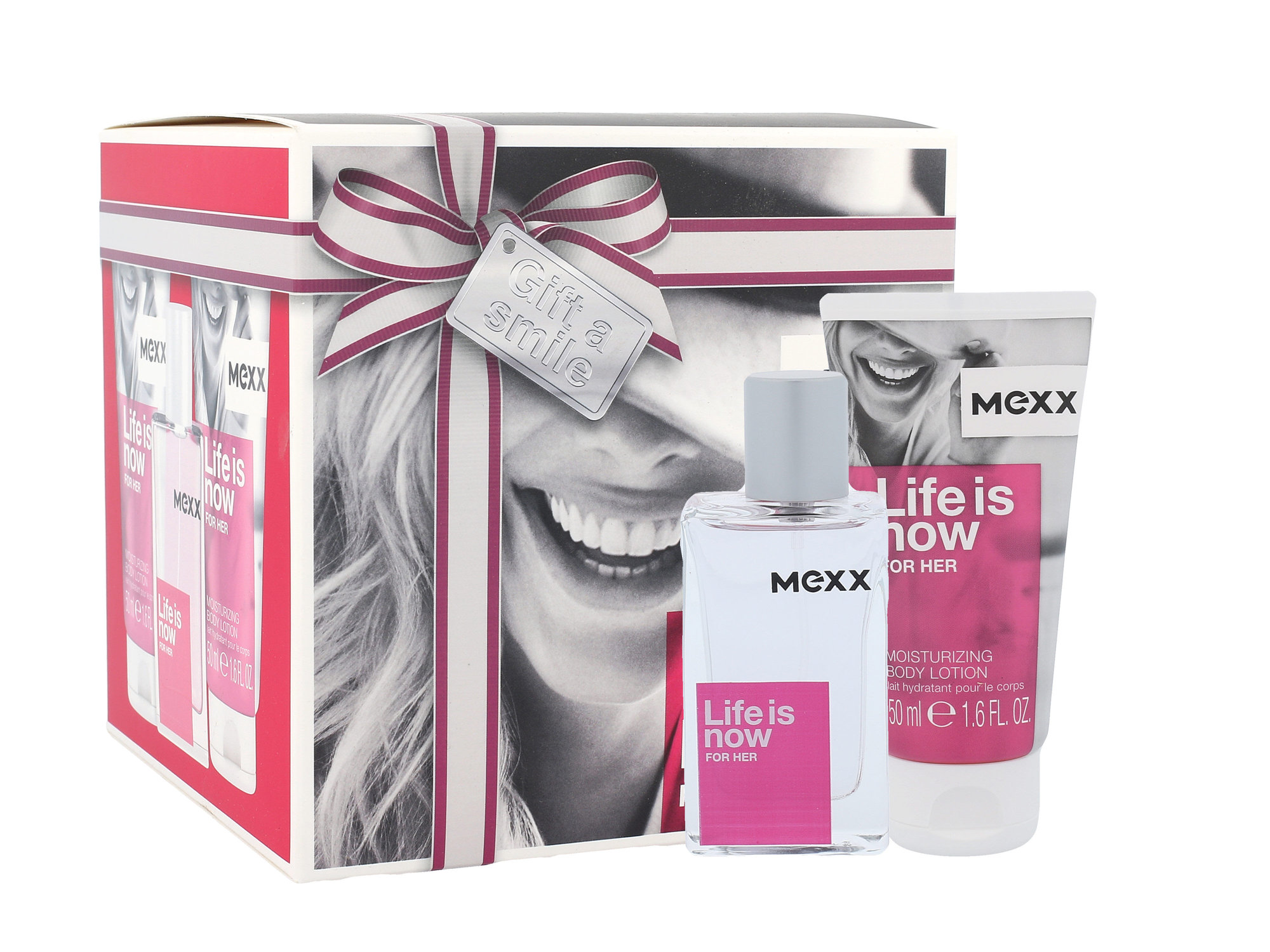 Mexx Life is Now 30ml EDT 30 ml + body lotion 2x50 ml Kvepalai Moterims EDT Rinkinys (Pažeista pakuotė)