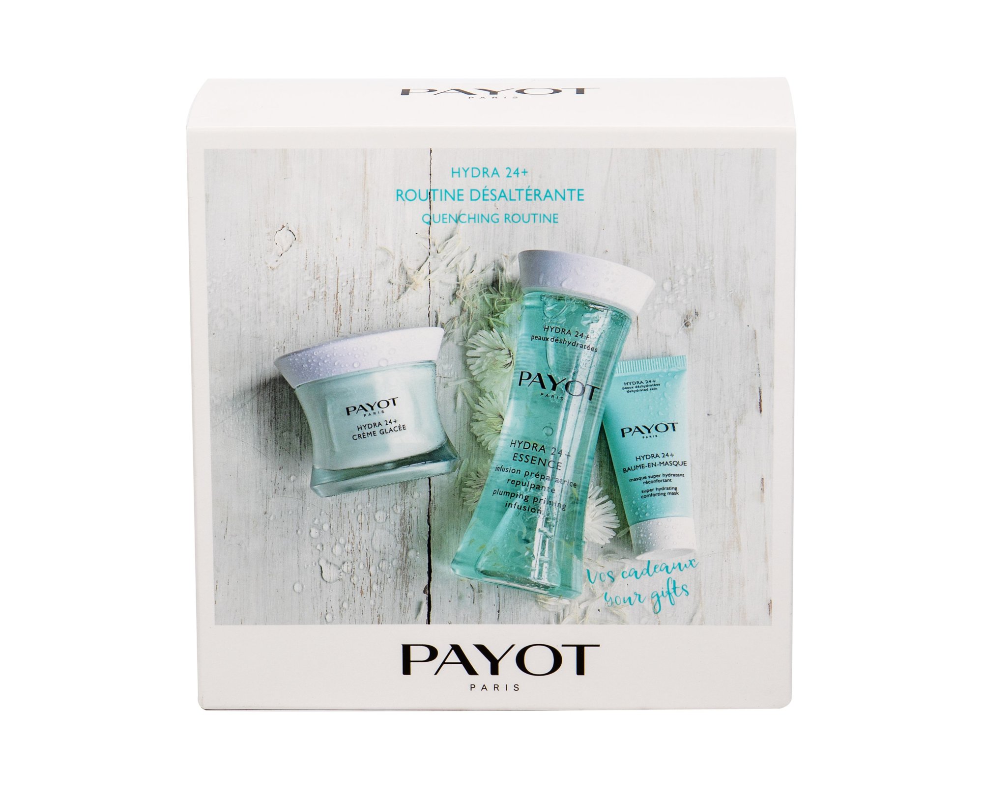 Payot Hydra 24+ Creme Glacee 50ml Day Care 50 ml + Moisturizing Emulsion 125 ml + Face Mask 15 ml dieninis kremas Rinkinys (Pažeista pakuotė)