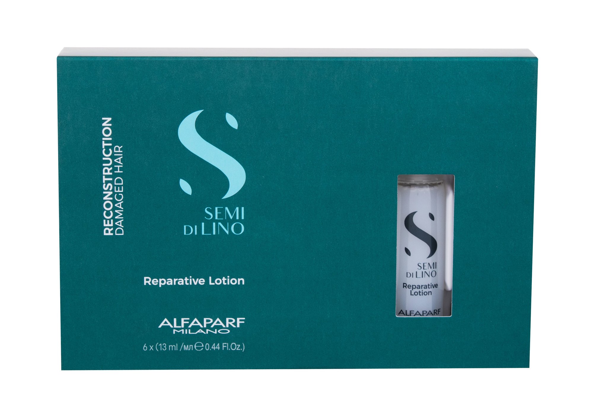 Alfaparf Milano Semi Di Lino Reconstruction Reparative Lotion 6x13 ml Damaged box