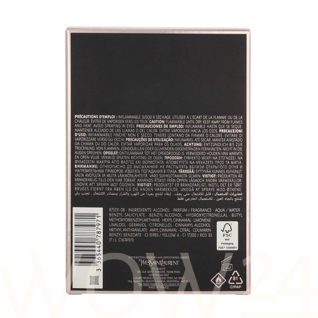 Yves Saint Laurent YSL Black Opium Edp Spray 90 ml kvepalai Moterims EDP