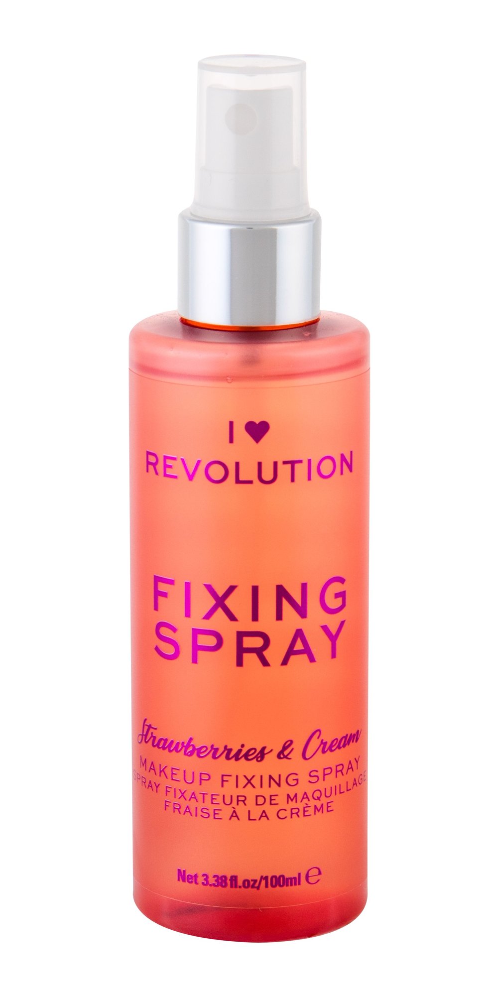 Makeup Revolution London I Heart Revolution Fixing Spray 100ml makiažo fiksatorius (Pažeista pakuotė)