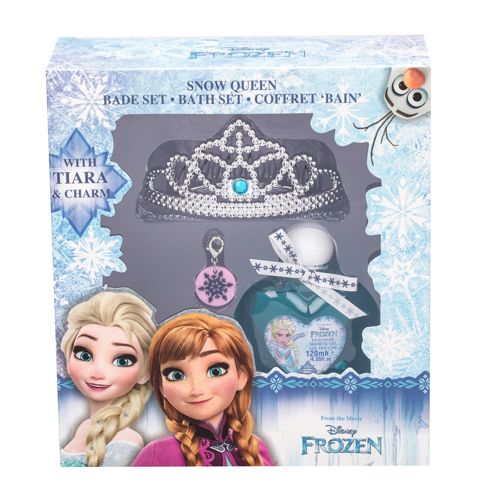 Disney Frozen 120ml Shower Gel 120 ml + Hair Crown + Key Ring dušo želė Rinkinys