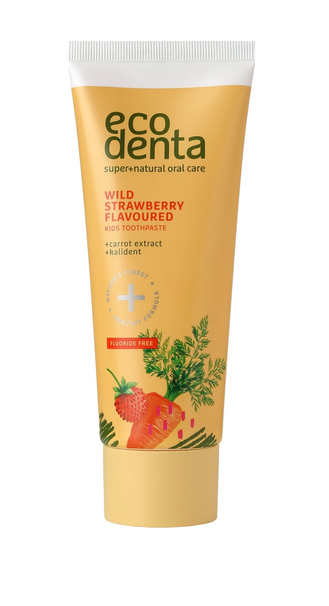 Ecodenta Toothpaste Wild Strawberry Flavoured 75ml dantų pasta (Pažeista pakuotė)