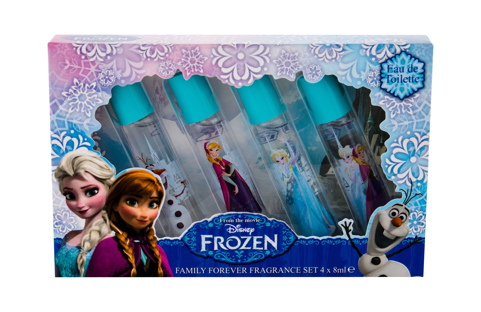 Disney Frozen 4x8ml Edt Anna 8 ml + Edt Elsa 8 ml + Edt Olaf 8 ml + Edt Anna & Elsa 8 ml Kvepalai Vaikams EDT Rinkinys