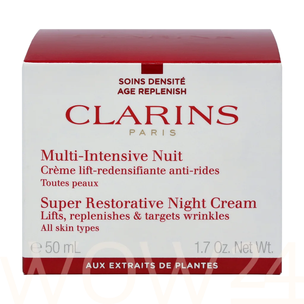  Clarins Super Restorative Night Cream 50 ml natūrali veido odos priežiūros priemonė