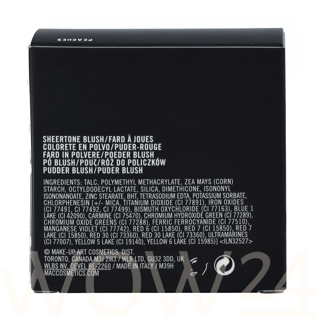MAC MAC Sheertone Blush 6 g natūrali veido odos priežiūros priemonė