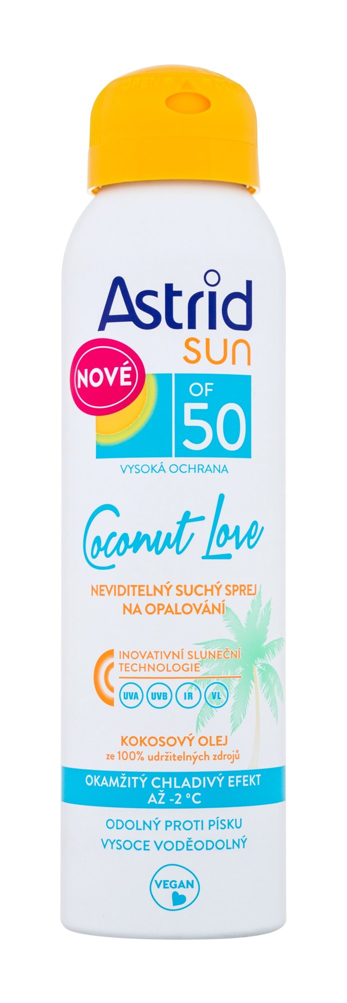 Astrid Sun Coconut Love Dry Spray įdegio losjonas