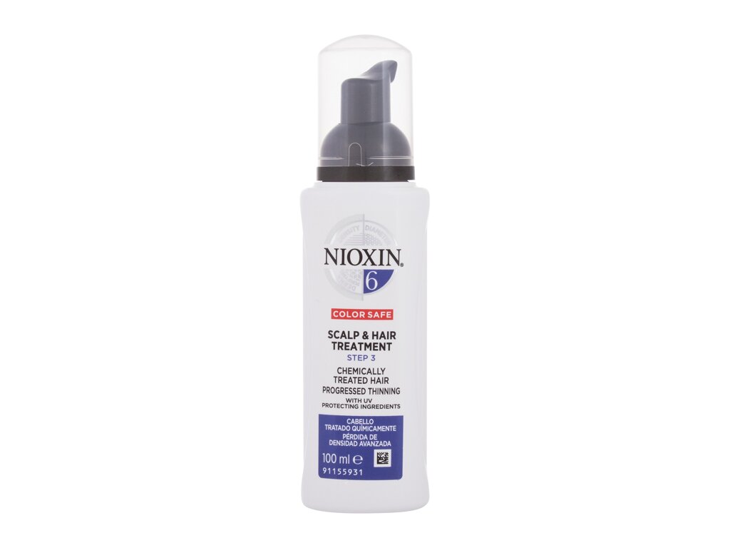 Nioxin System 6 Scalp & Hair Treatment 100ml paliekama priemonė plaukams (Pažeista pakuotė)