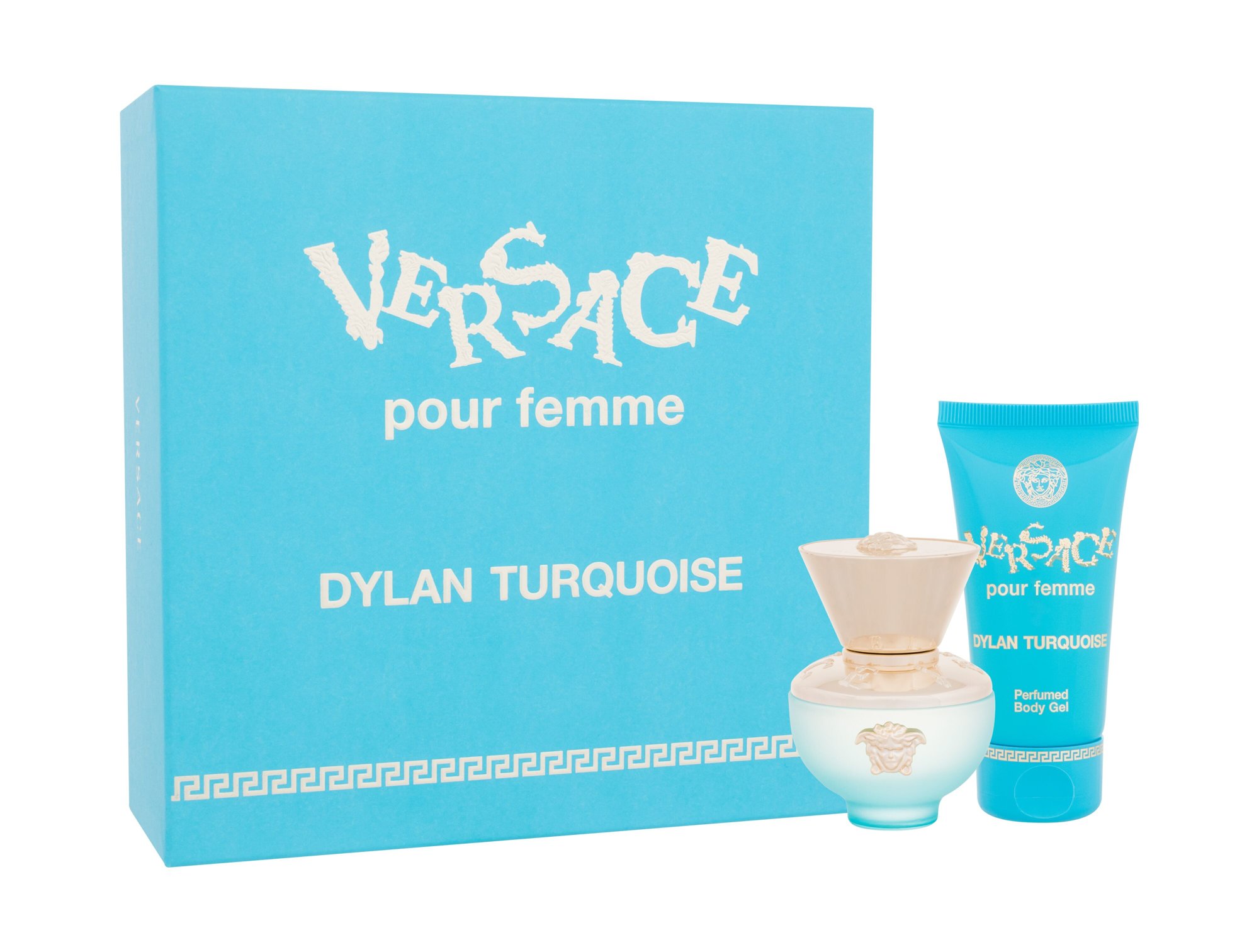 Versace Dylan Turquoise 30ml Edt 30 ml + Body Gel 50 ml Kvepalai Moterims EDT Rinkinys