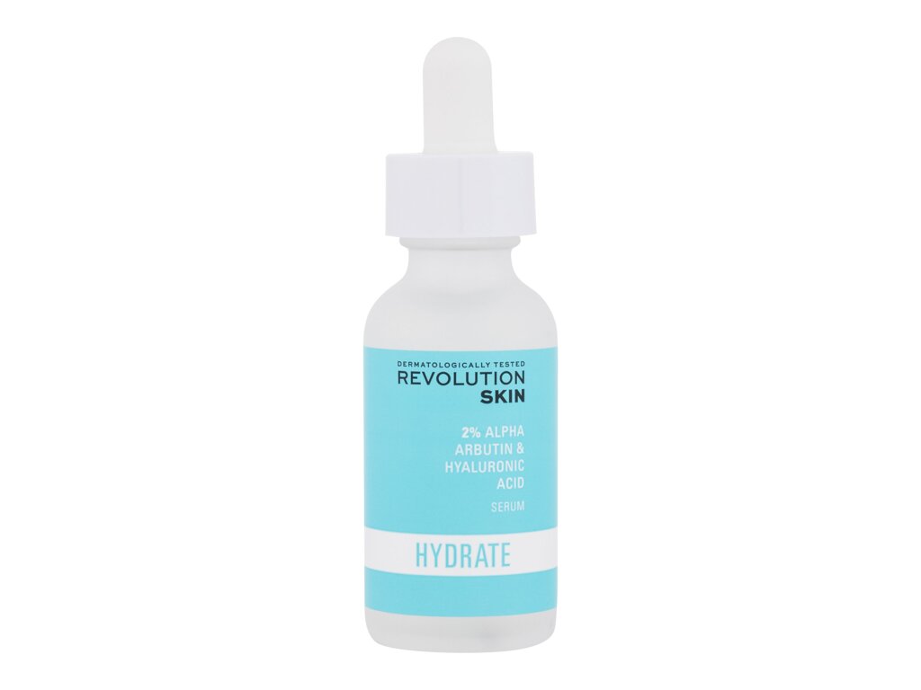 Revolution Skincare Hydrate 2% Alpha Arbutin & Hyaluronic Acid Serum 30ml Veido serumas (Pažeista pakuotė)