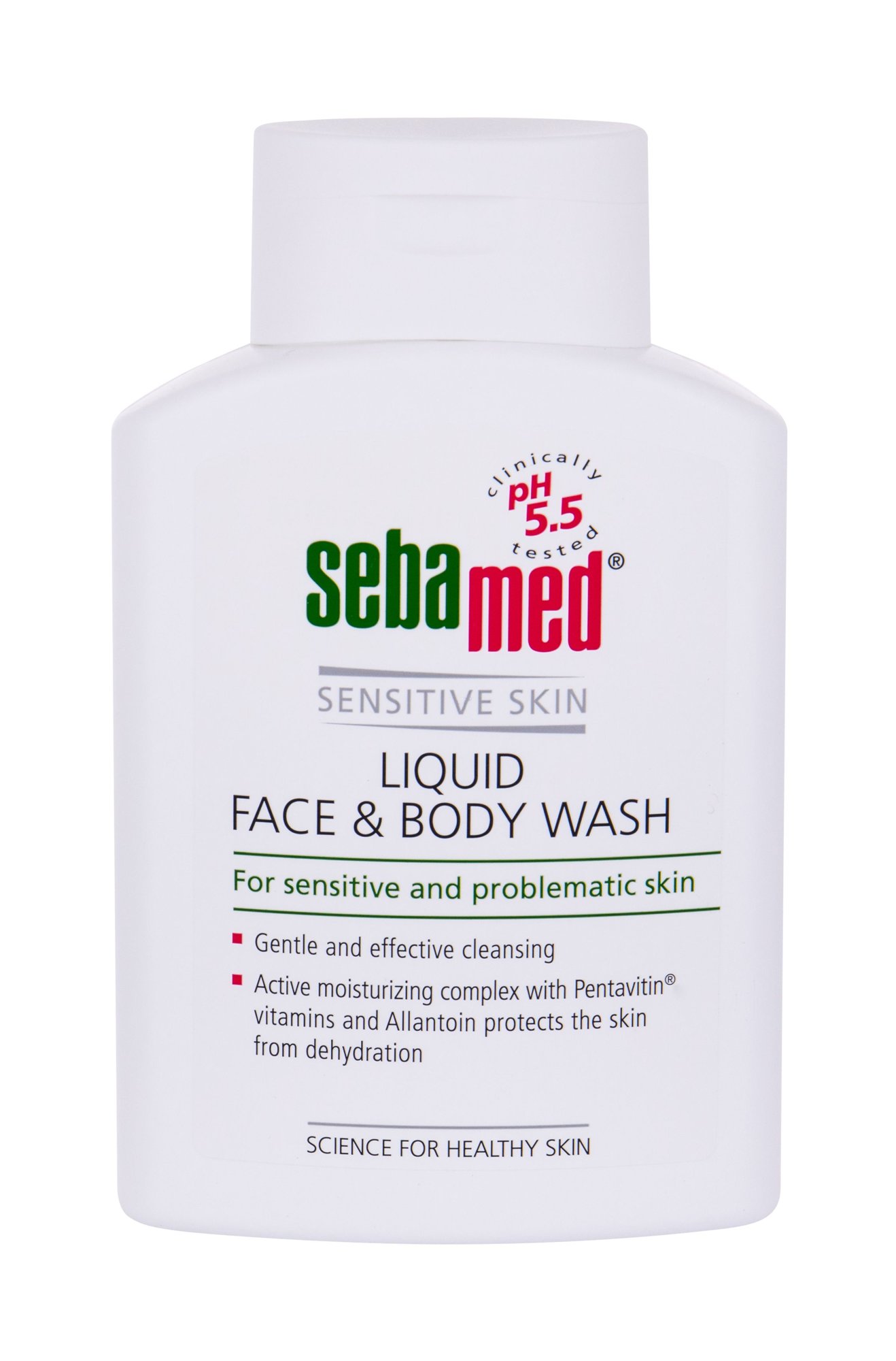 SebaMed Sensitive Skin Face & Body Wash skystas muilas