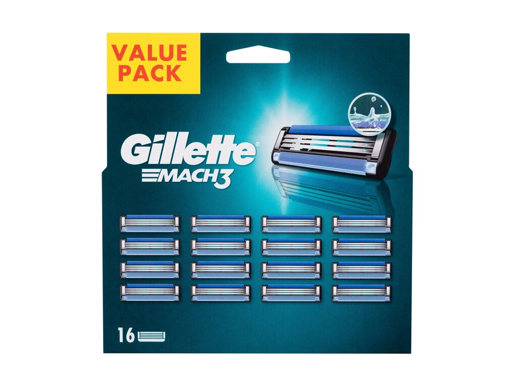 Gillette Mach3 Keičiami peiliukai 16 ml Damaged box