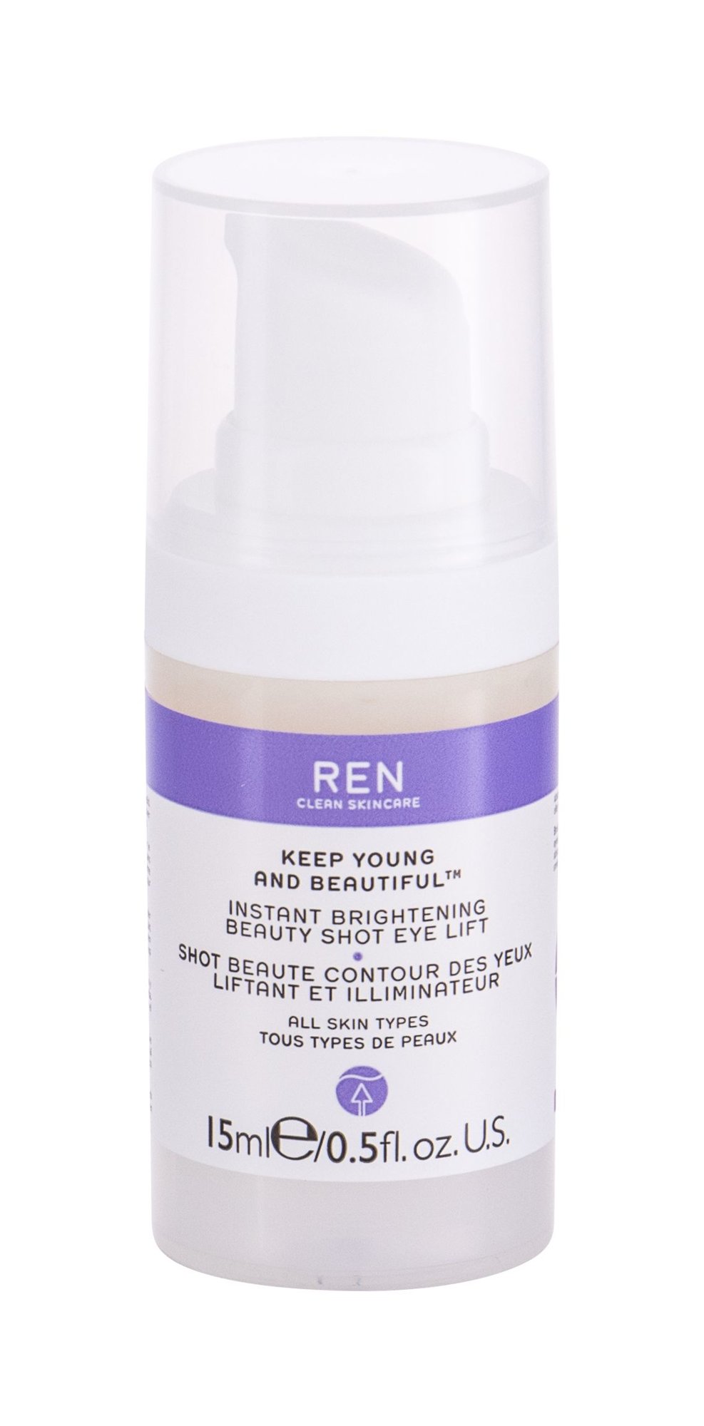 Ren Clean Skincare Keep Young And Beautiful Instant Brightening Beauty Shot 15ml paakių gelis