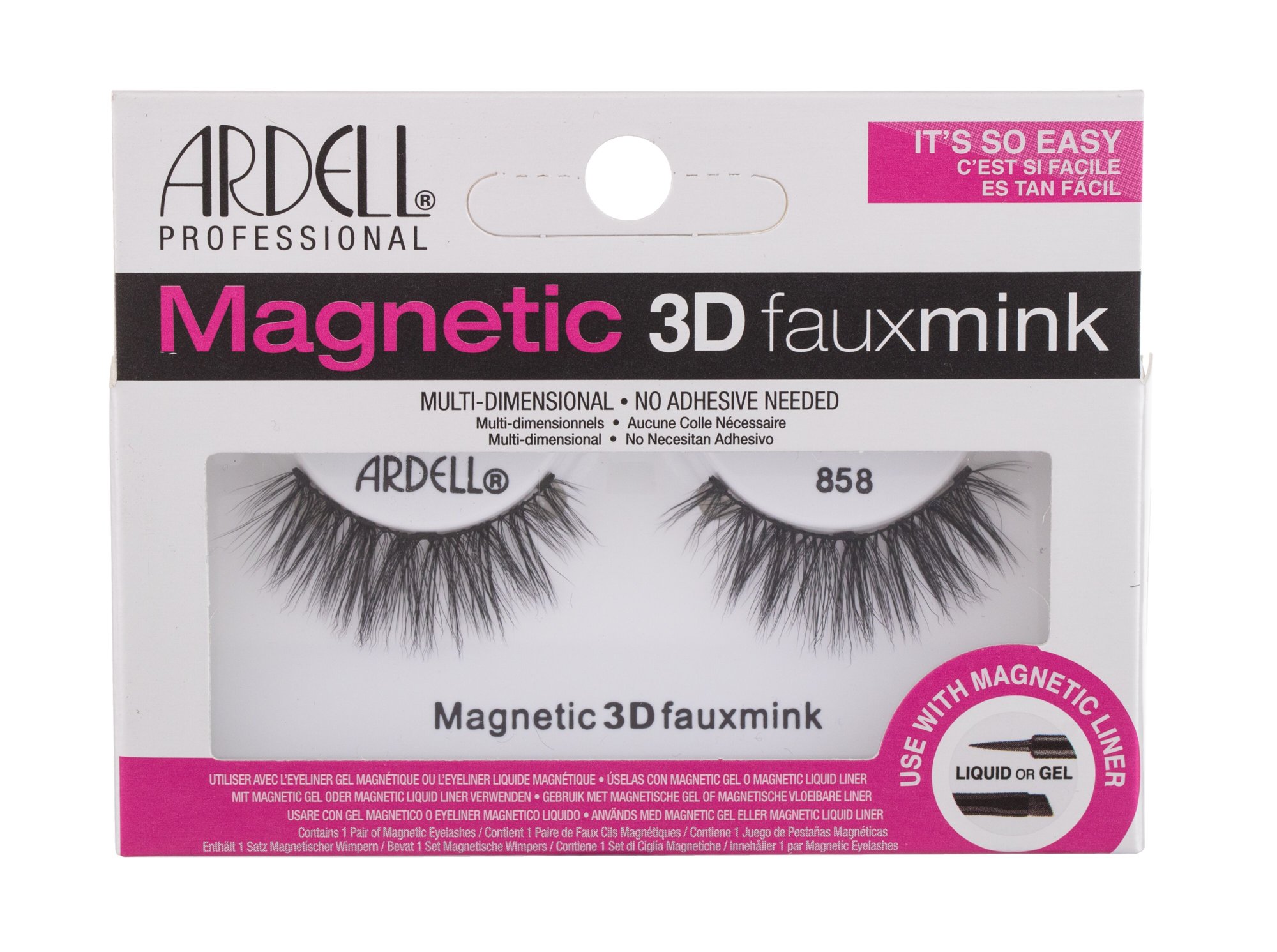 Ardell Magnetic 3D Faux Mink 858 1vnt dirbtinės blakstienos (Pažeista pakuotė)