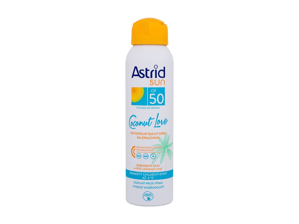 Astrid Sun Coconut Love Dry Mist Spray 150ml įdegio losjonas (Pažeista pakuotė)