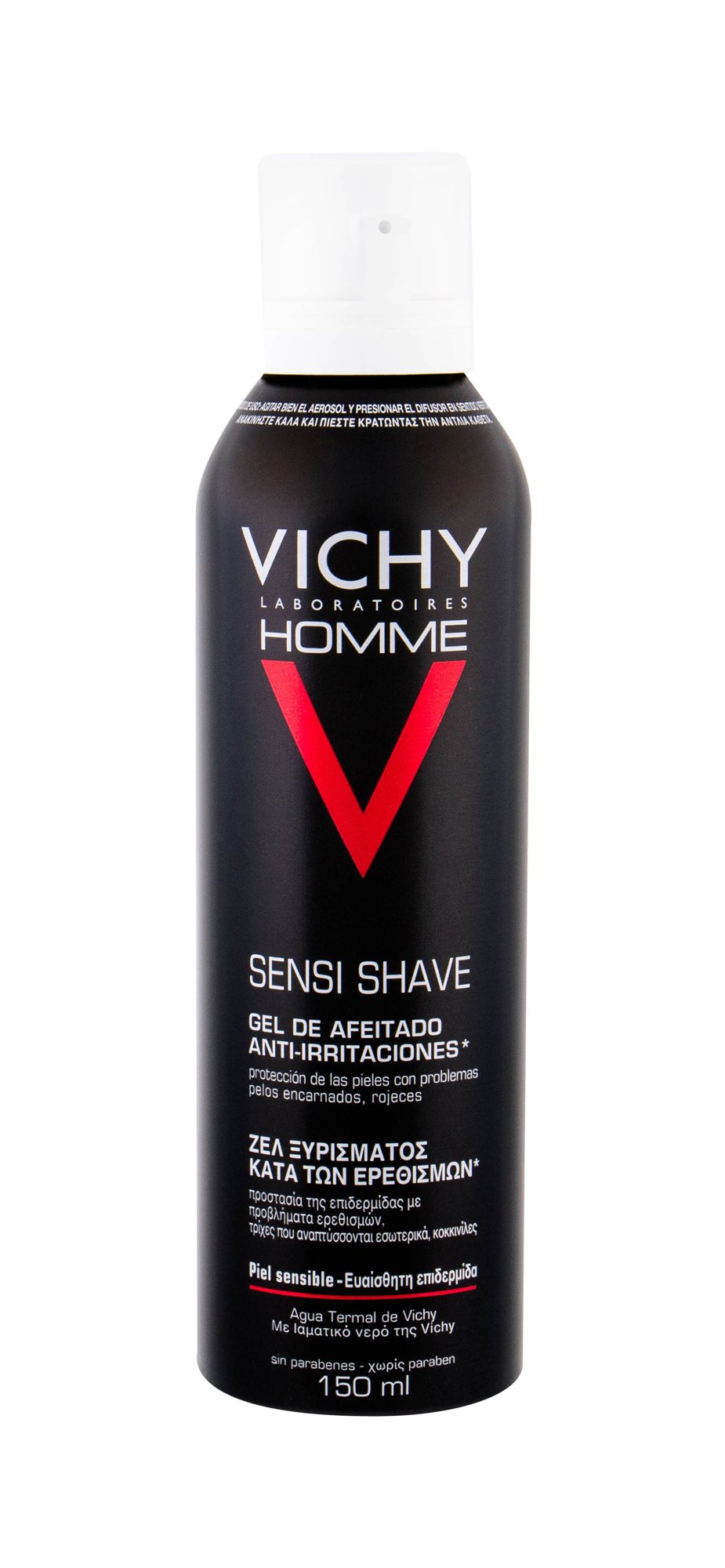 Vichy Homme Anti-Irritation 150ml skutimosi gelis (Pažeista pakuotė)