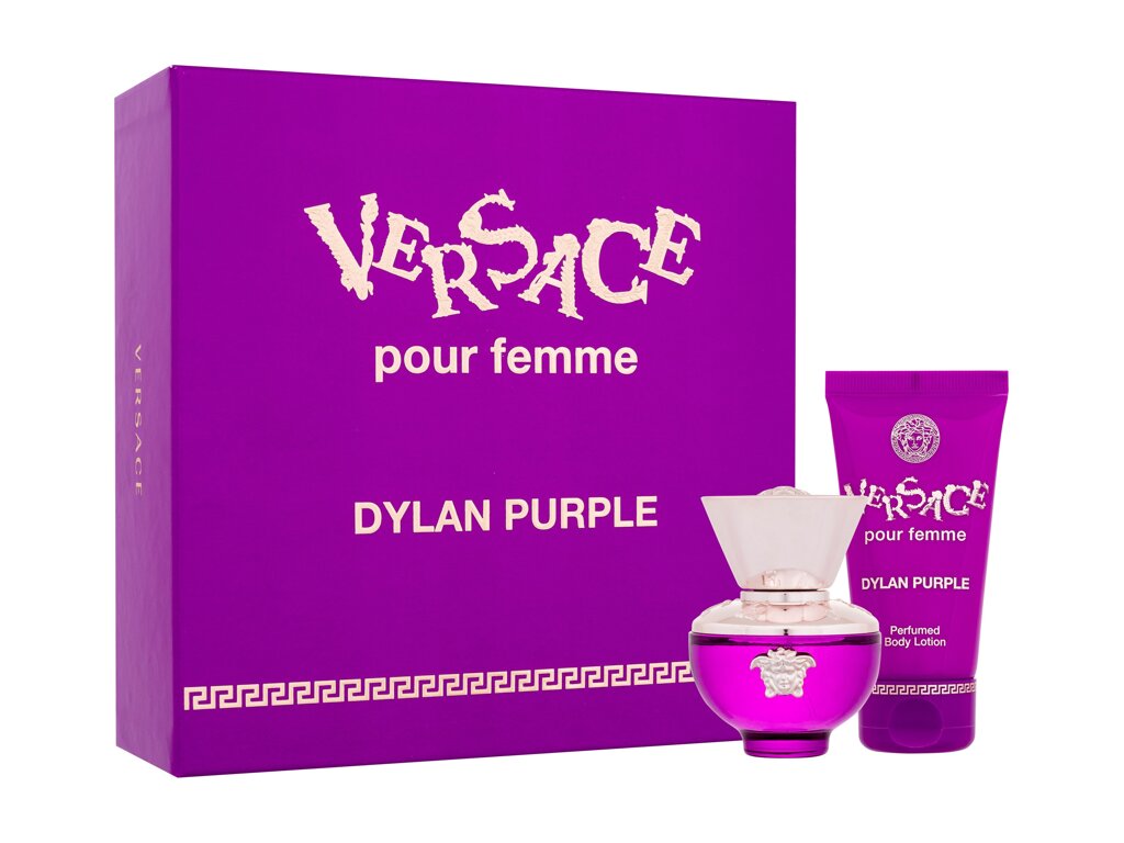 Versace Pour Femme Dylan Purple 30ml Edp 30 ml + Body Lotion 50 ml Kvepalai Moterims EDP Rinkinys (Pažeista pakuotė)