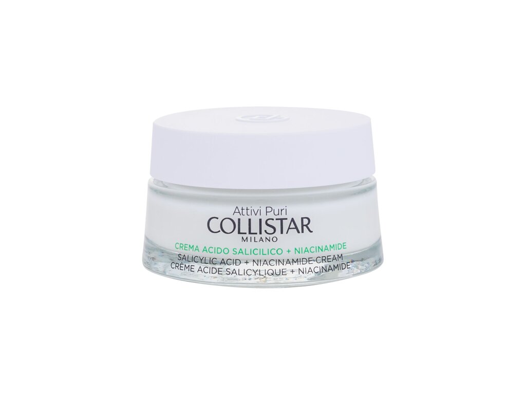 Collistar Pure Actives Salicylic Acid + Niacinamide Cream Dieninis kremas 50 ml Damaged box