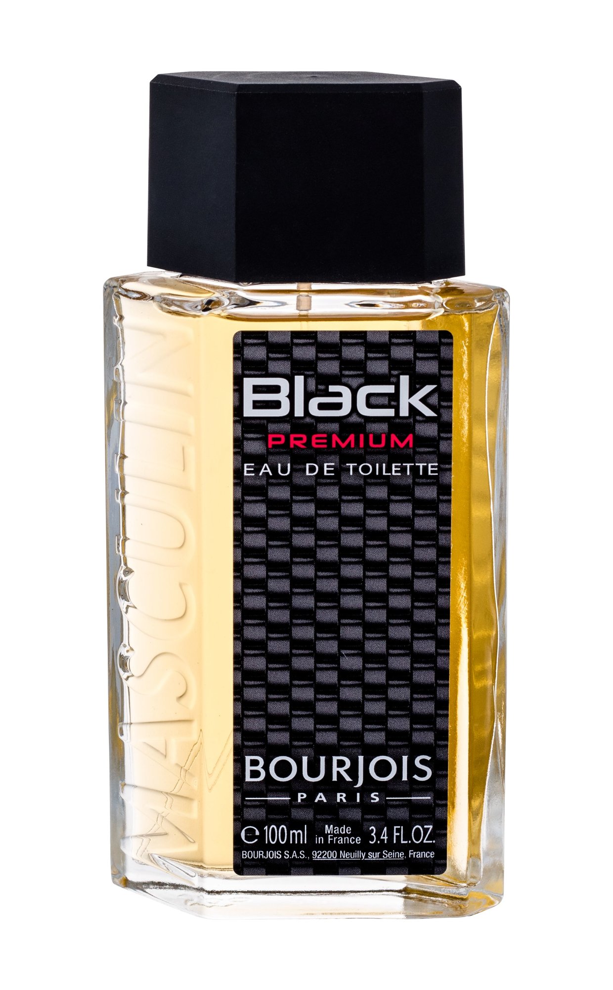 BOURJOIS Paris Masculin Black Premium 100ml Kvepalai Vyrams EDT (Pažeista pakuotė)
