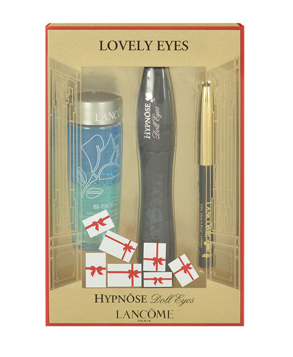 Lancome Hypnose Doll Eyes 6,5ml 6,5ml Hypnose Doll Eyes Black + 30ml Bi Facil Cleanser + 0,7g Mini Khol Pencil blakstienų tušas Rinkinys