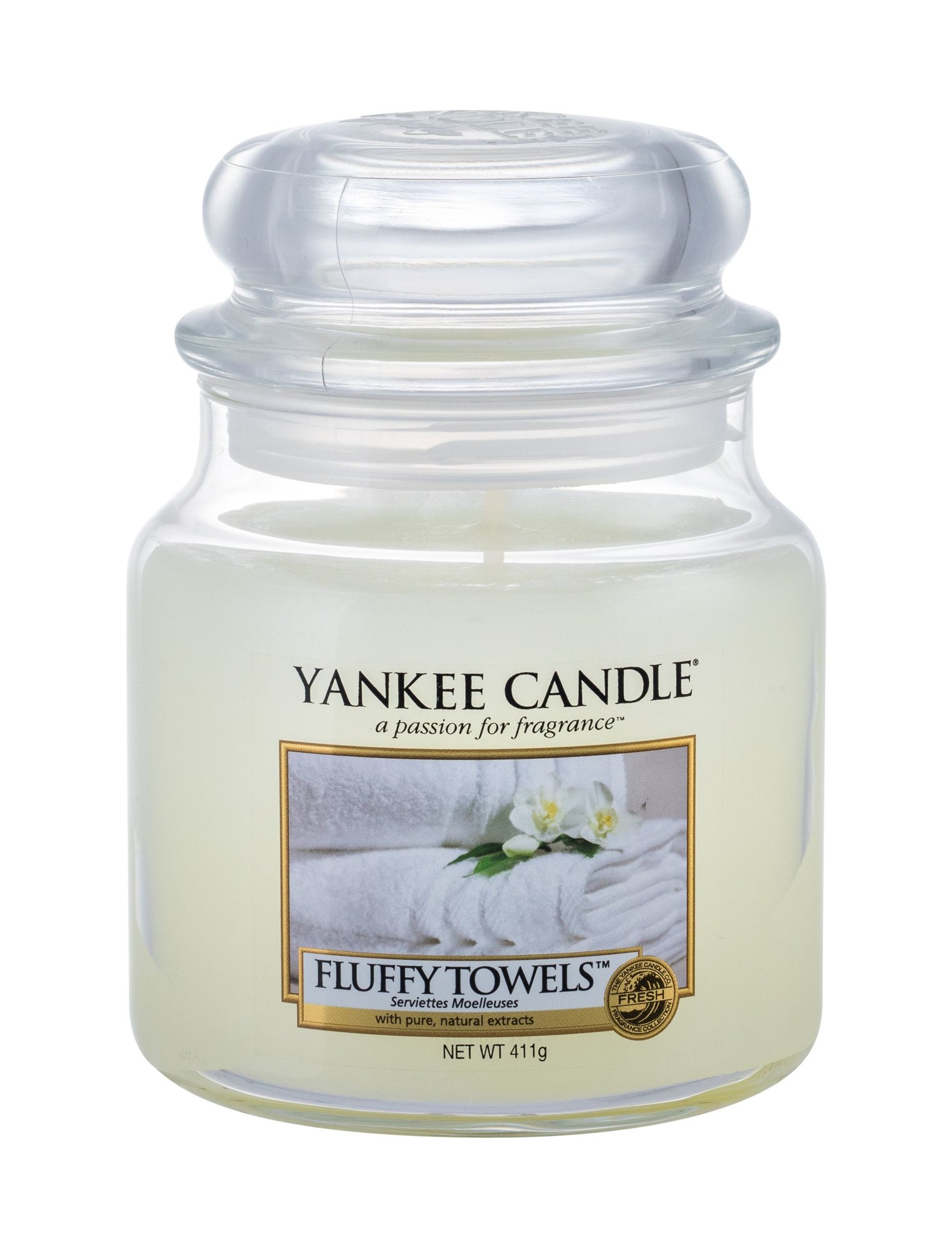 Yankee Candle Fluffy Towels 411g Kvepalai Unisex Scented Candle