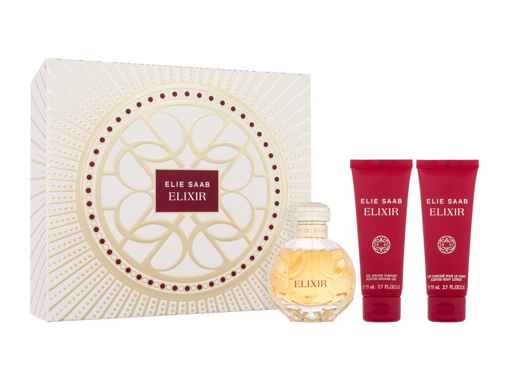 Elie Saab Elixir Eau De Parfum 100 ml Edp 100 ml + Body Lotion 75 ml + Shower Gel 75 ml Damaged box Set