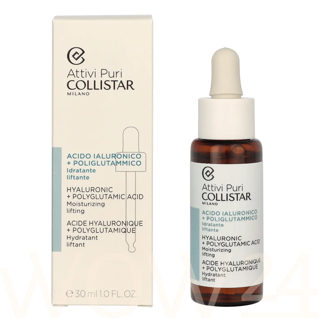 Collistar Collistar Attivi Puri Hyaluronic + Polyglutamic Face Serum 30 ml Veido serumas