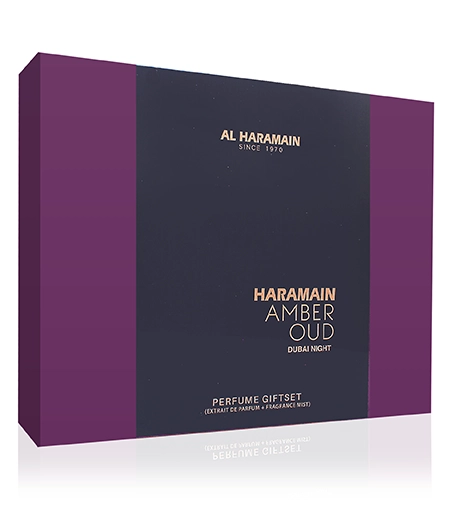 Al Haramain Amber Oud Dubai Night 105 ml + 200 ml (Extrait 75ml + Extrait 30ml + Mist 200ml) Kvepalai Unisex Parfum Rinkinys