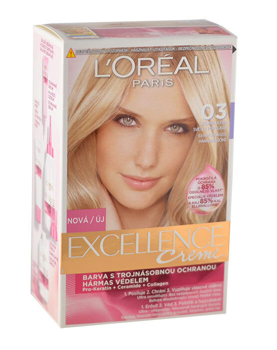 L'Oréal Paris Excellence Creme Triple Protection 1vnt plaukų dažai (Pažeista pakuotė)