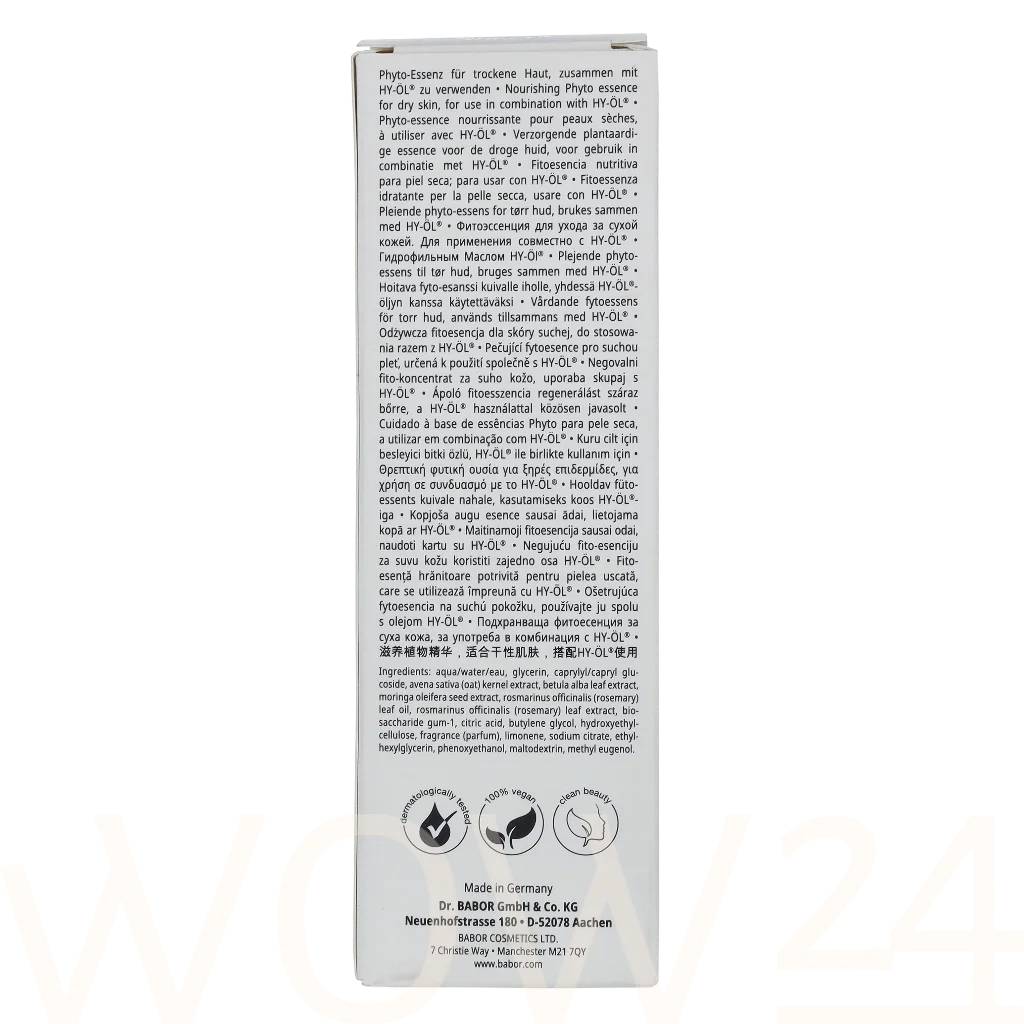 Babor Babor Phyto Active Hydro Base & Hy-Oil Booster Hydrating Set 100 ml natūrali veido odos priežiūros priemonė