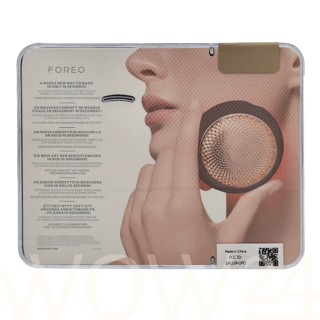 Foreo Foreo Ufo 2 Power Mask & Light Therapy - Black 1 piece natūrali veido odos priežiūros priemonė