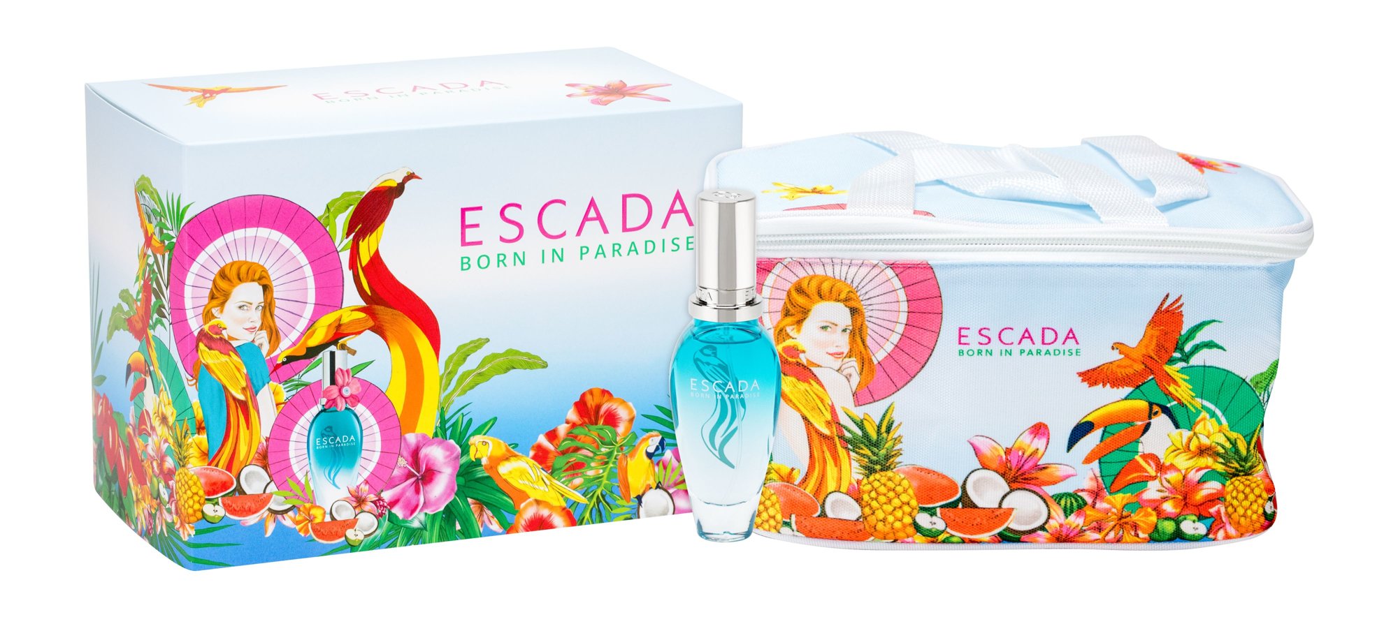 Escada Born in Paradise 30ml Edt 30ml + Cosmetic bag Kvepalai Moterims EDT Rinkinys