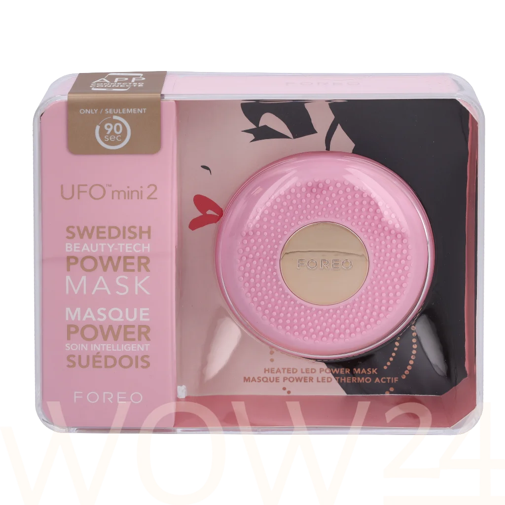 Foreo Foreo Ufo 2 Mini Power Mask & Light Therapy - Pearl Pink veido valymo prietaisas