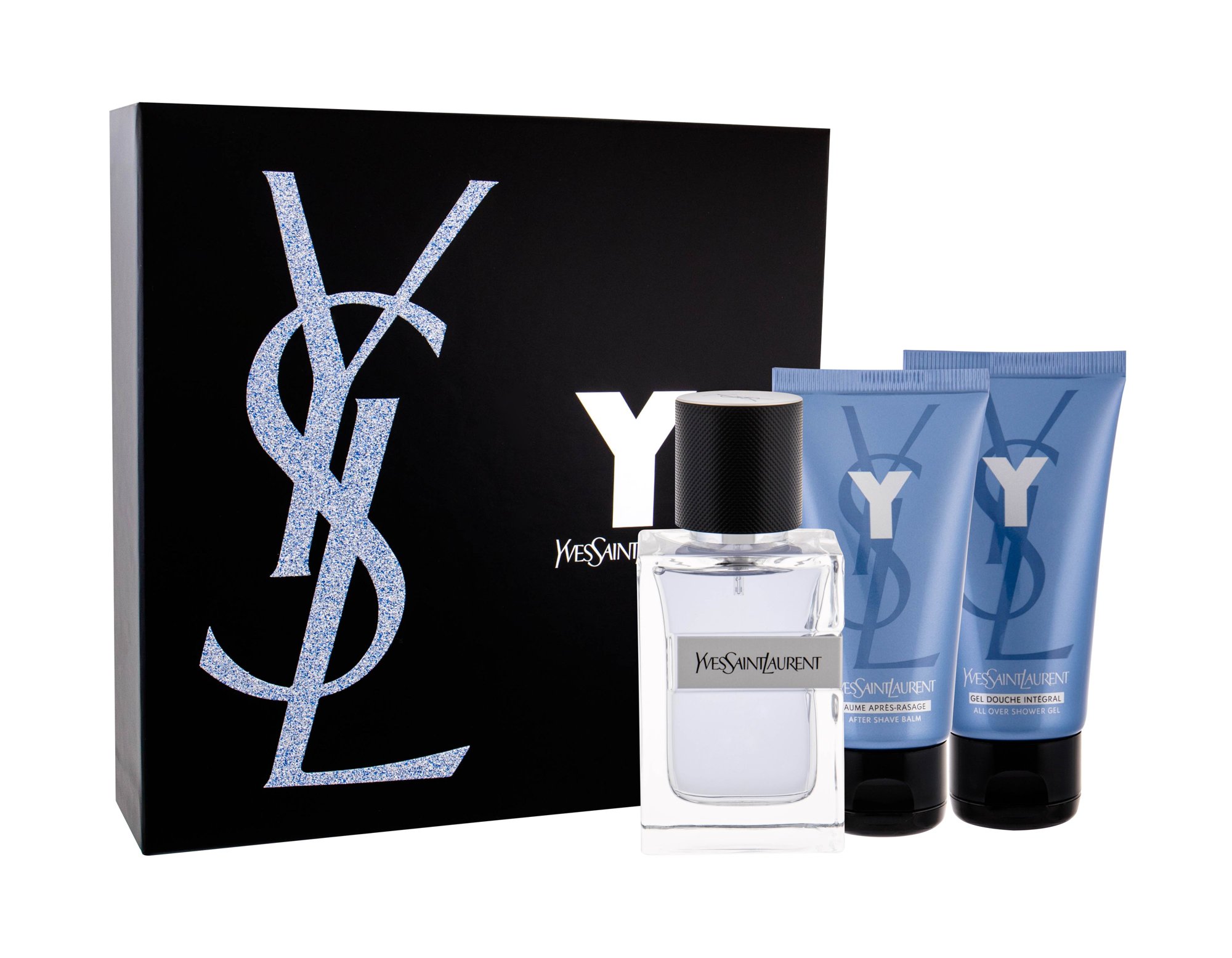 Yves Saint Laurent Y 60ml Edt 60 ml + Shower Gel 50 ml + Aftershave Balm 50 ml Kvepalai Vyrams EDT Rinkinys