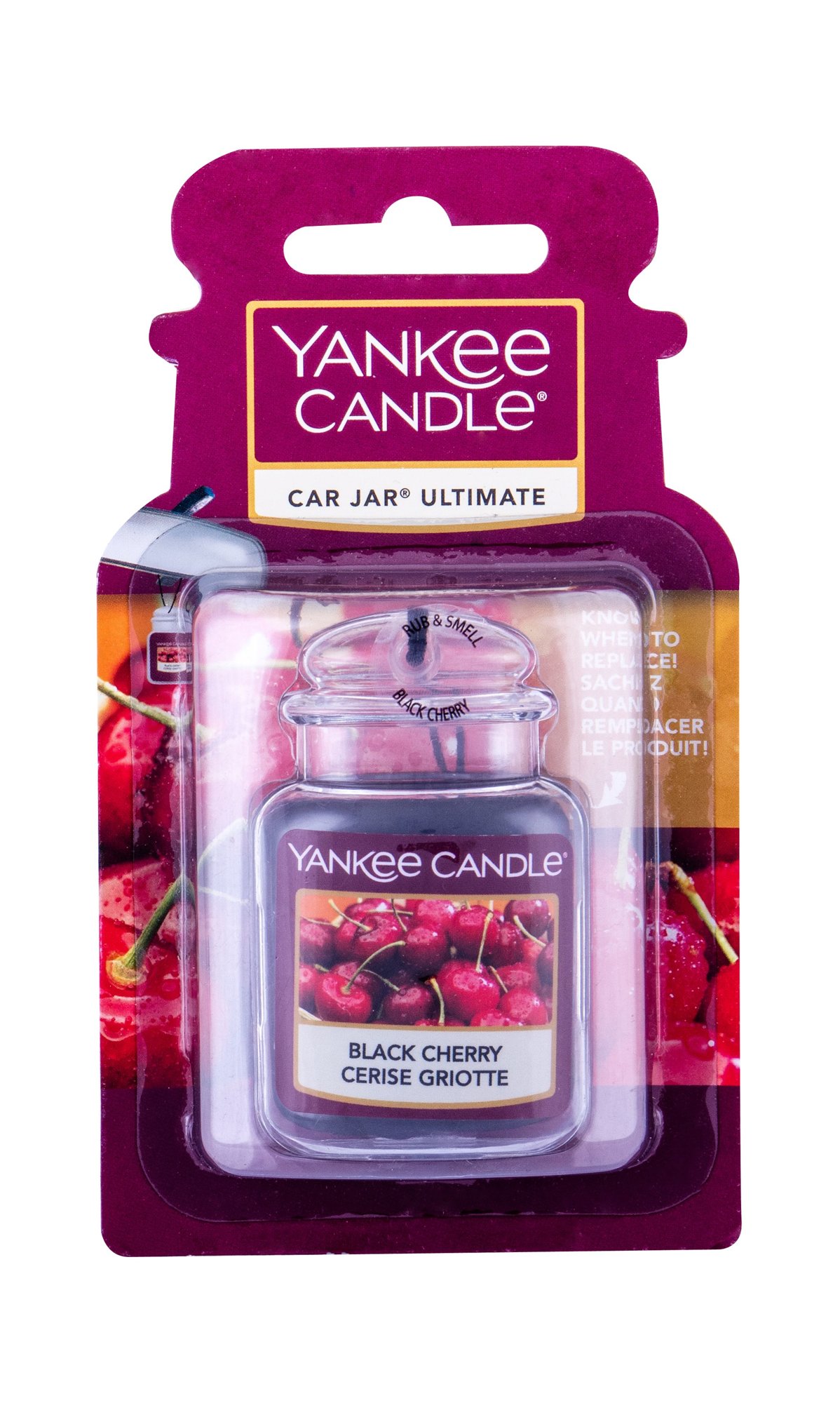 Yankee Candle Black Cherry Car Jar Kvepalai Unisex