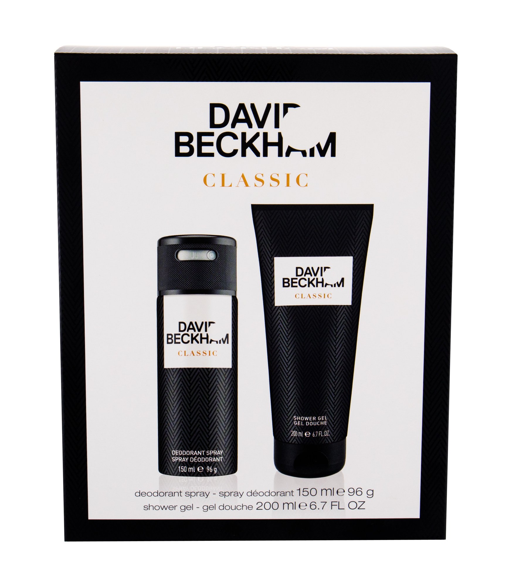 David Beckham Classic 150ml Deodorant 150 ml + Shower Gel 200 ml dezodorantas Rinkinys