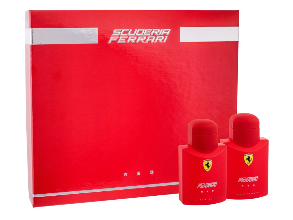 Ferrari Scuderia Ferrari Red 75ml Edt 75 ml + After Shave Water 75 ml Kvepalai Vyrams EDT Rinkinys (Pažeista pakuotė)