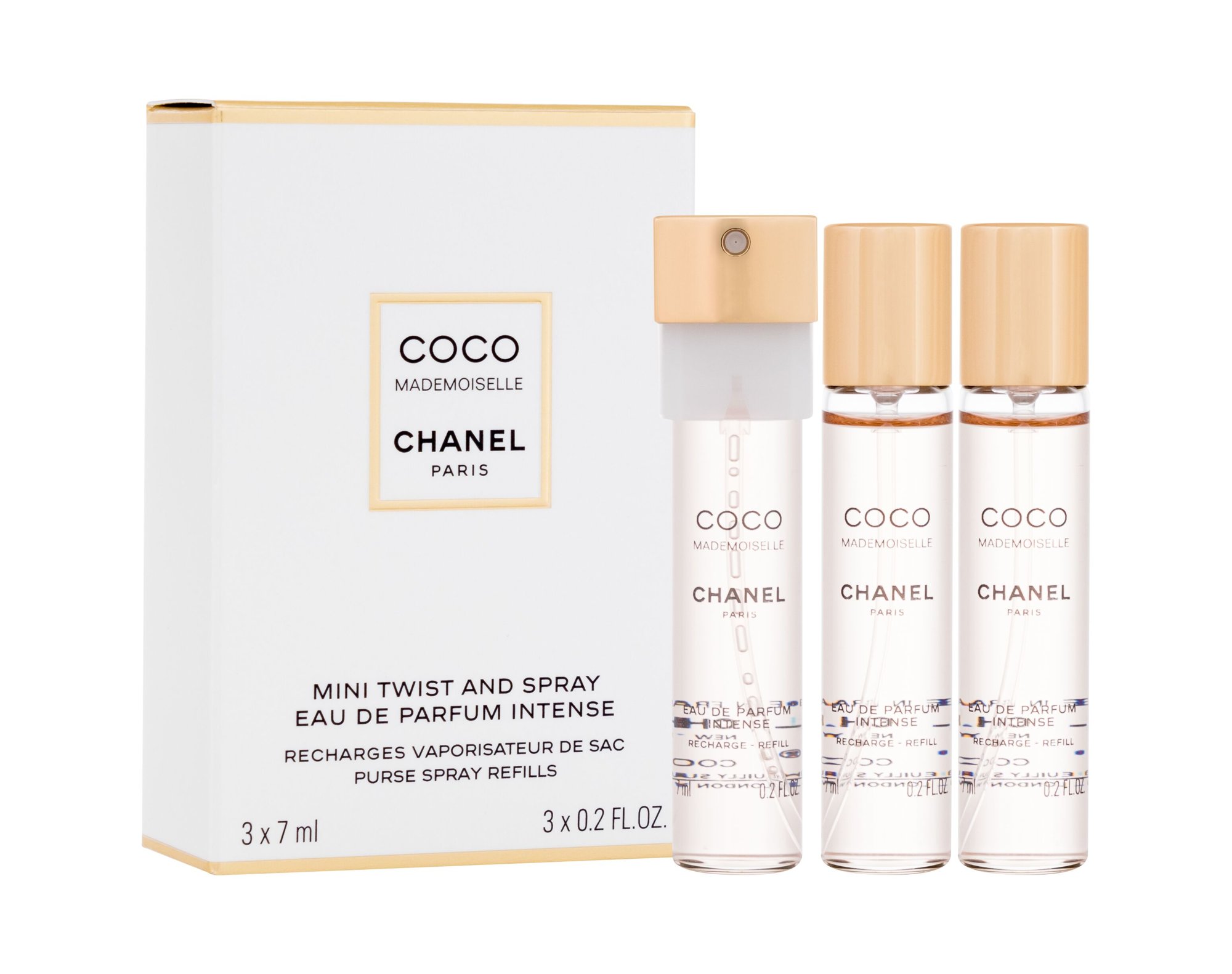 Chanel Coco Mademoiselle Intense 3x7ml Kvepalai Moterims EDP (Pažeista pakuotė)