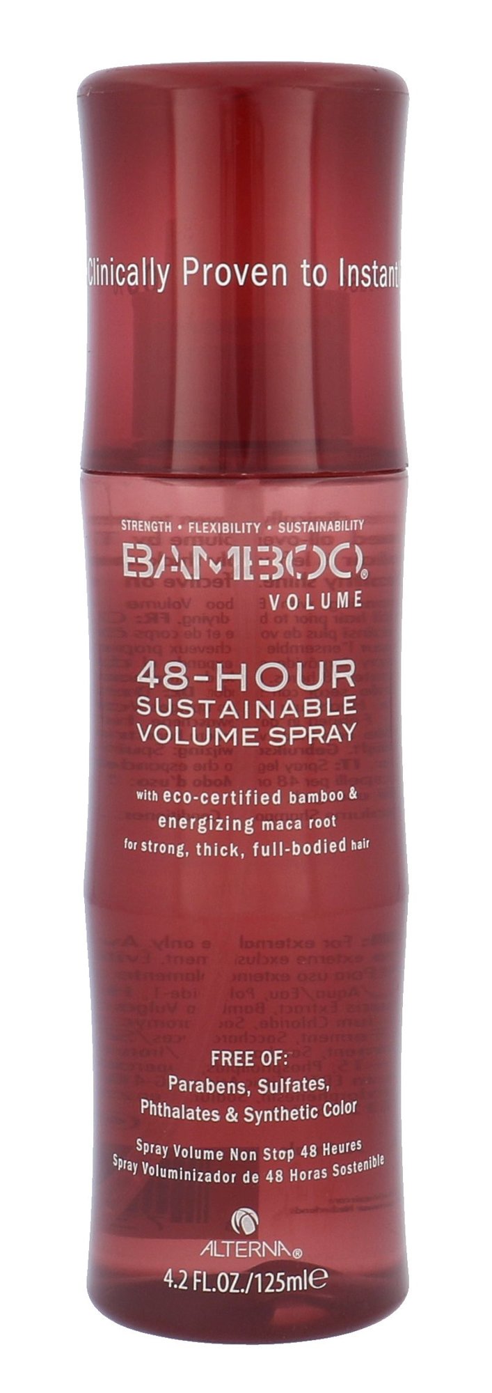 Alterna Bamboo Volume 48-Hour Sustainable 125ml priemonė plaukų apimčiai (Pažeista pakuotė)