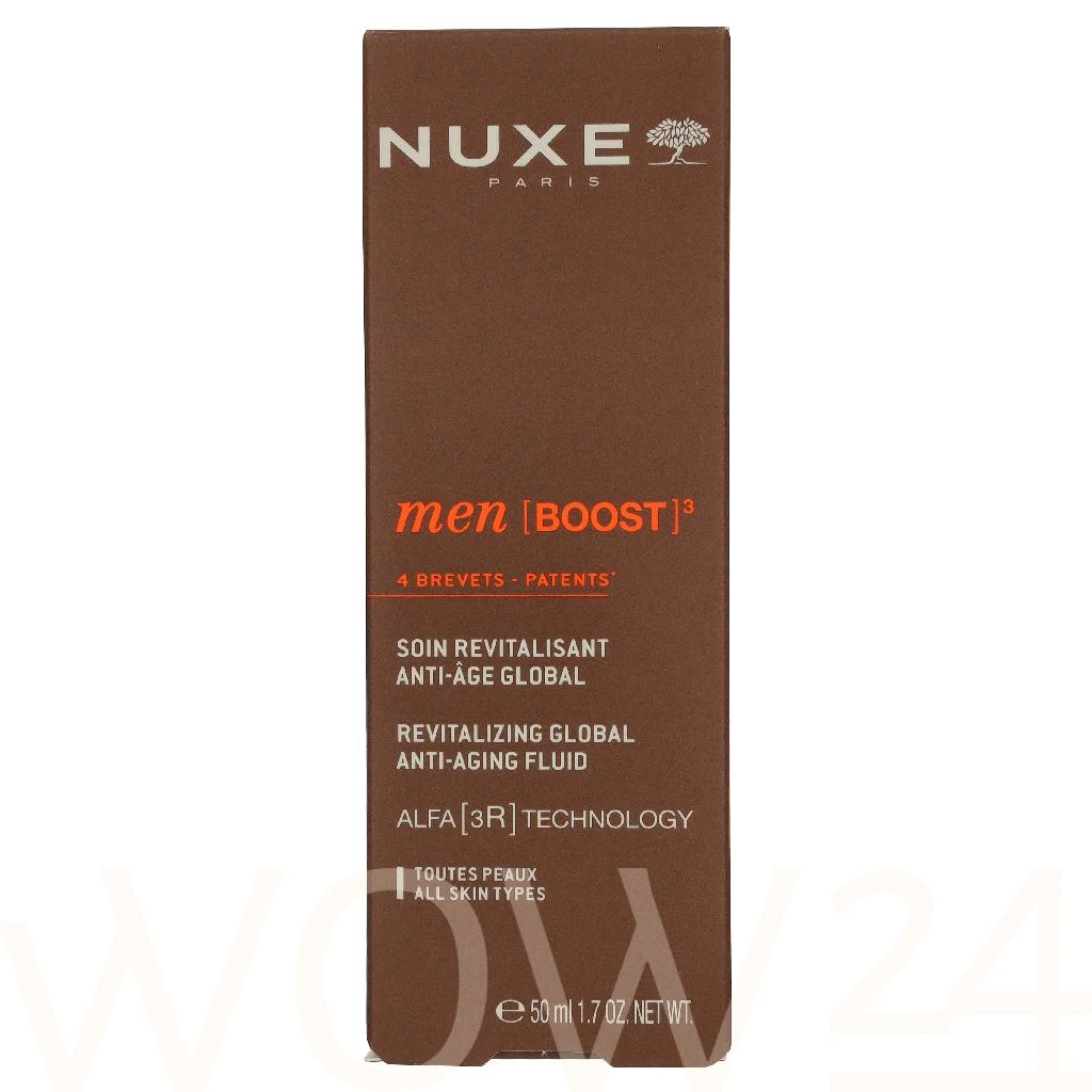 Nuxe Men [BOOST]3 Revitalizing Global Anti-Aging Fluid Dieninis kremas Dekoratyvinė kosmetika Vyrams