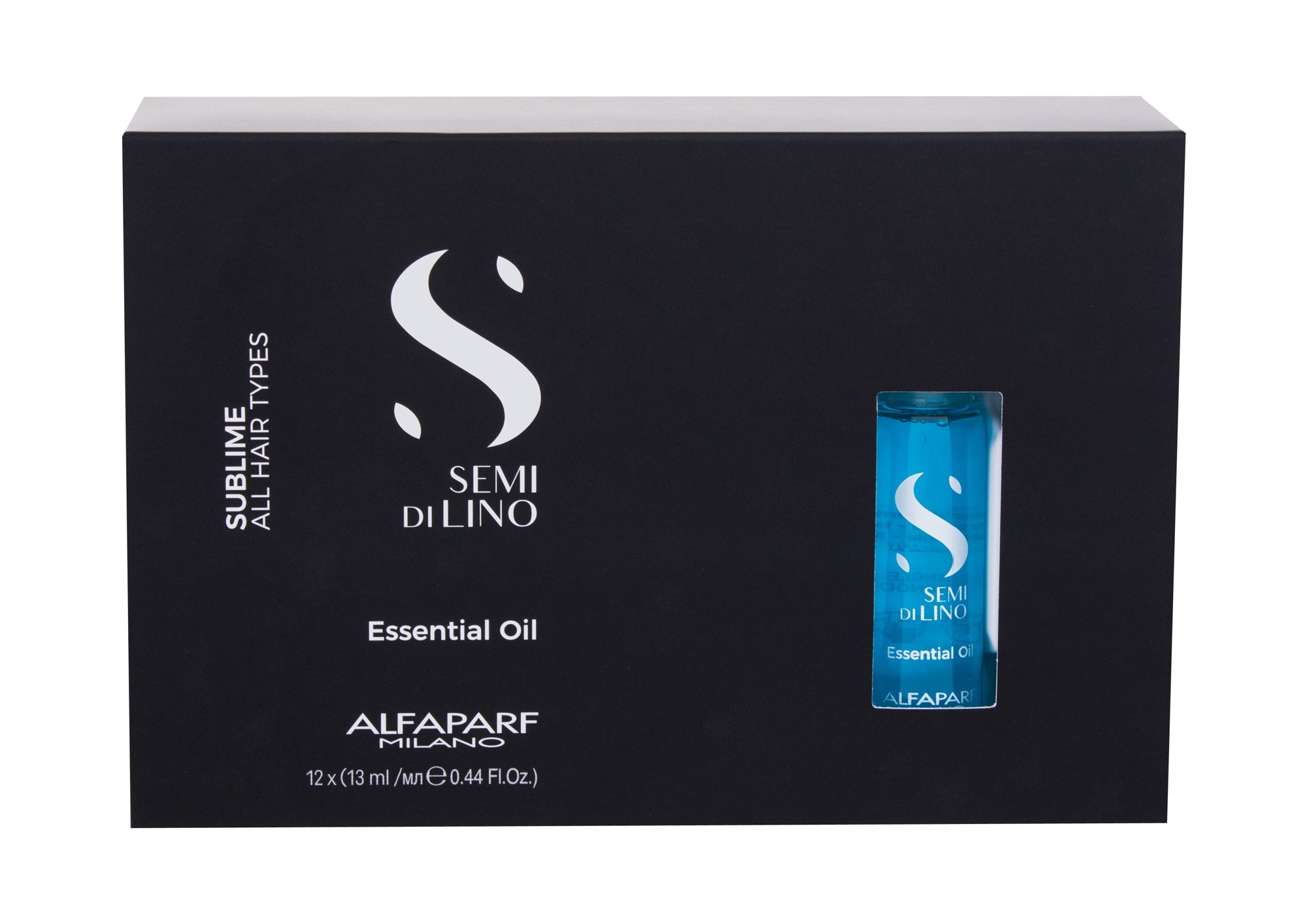 AlfaParf Milano Semi Di Lino Sublime Essential Oil 12x13ml plaukų aliejus (Pažeista pakuotė)