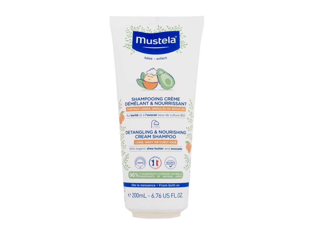 Mustela B&eacute;b&eacute; Detangling & Nourishing Cream Shampoo &scaron;ampūnas