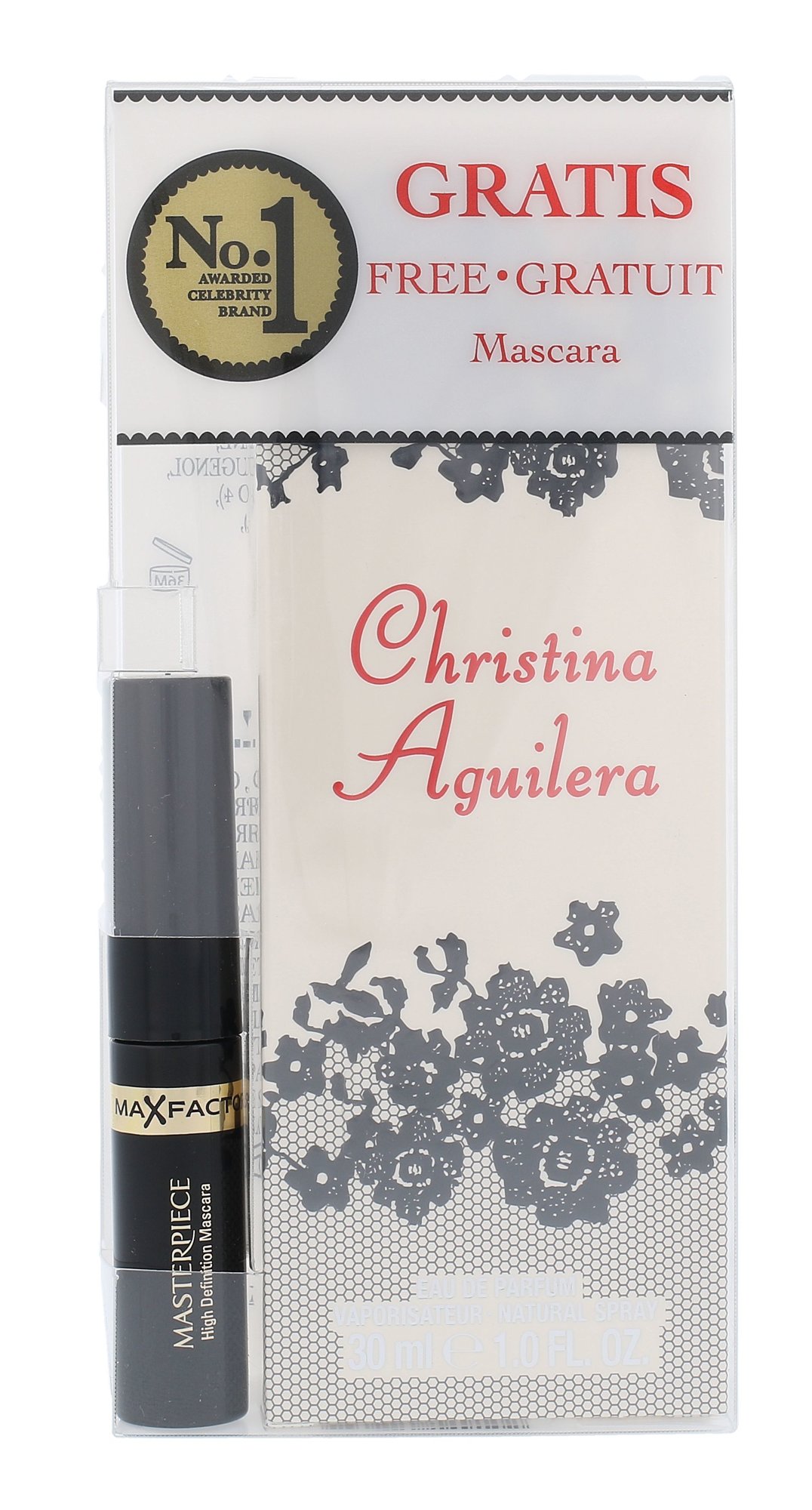 Christina Aguilera Christina Aguilera 30ml Edp 30ml + 5,3ml Mascara Max FactorMasterpiece Kvepalai Moterims EDP Rinkinys