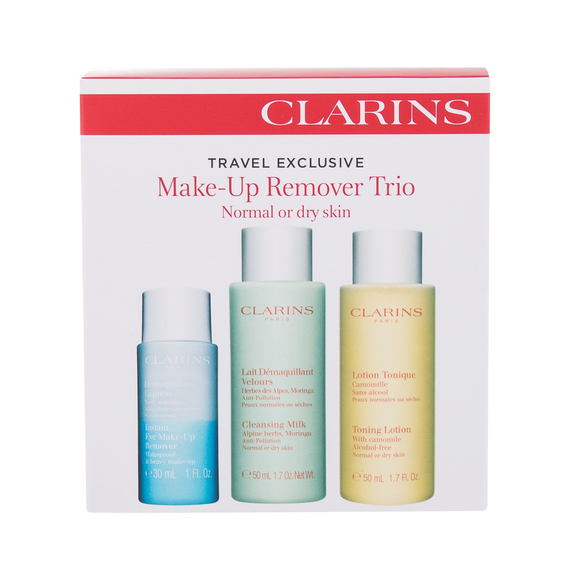 Clarins Make-Up Remover Trio veido pienelis 