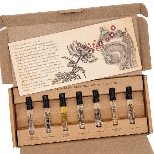 Captain Fawcett Exploratory Collection Gift Set 7 x 2 ml kvepalų mėginukas Vyrams EDP Rinkinys