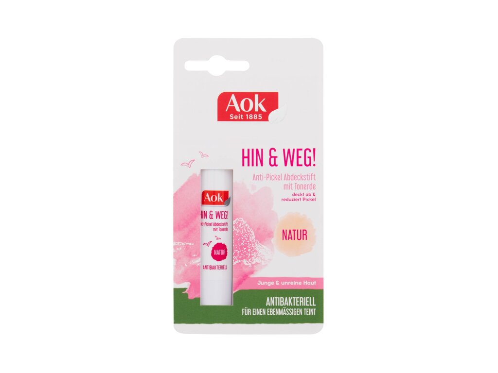 Aok There & Away Anti-Blemish Concealer Stick Vietinė priežiūra 3.2 ml Damaged box