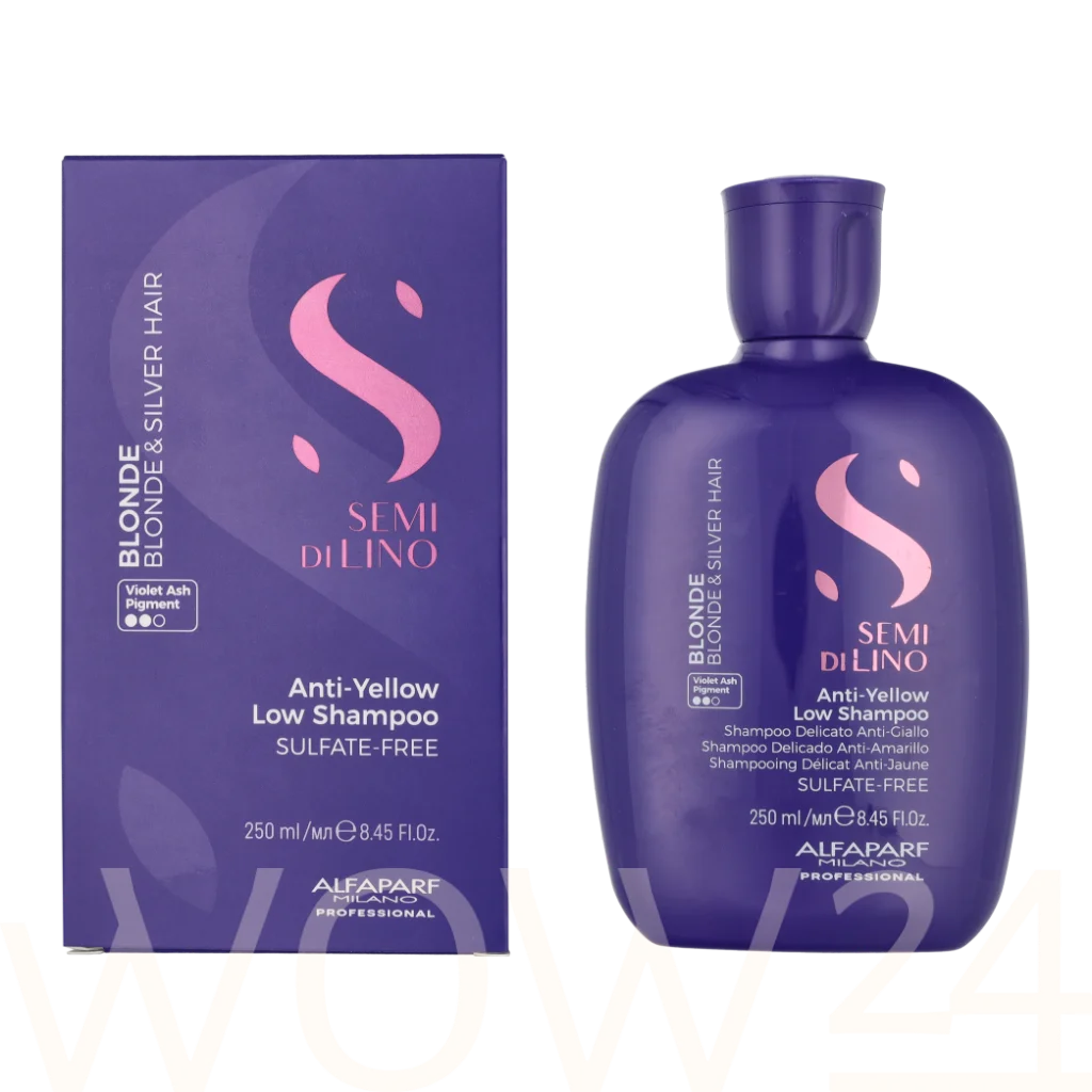 Alfaparf Alfaparf Semi Di Lino Intense Anti-Yellow Low Shampoo 250 ml &scaron;ampūnas