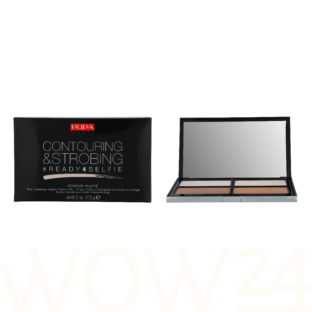 PUPA Milano Pupa Contouring & Strobing Powder Palette 17.5 g makiažo pagrindas